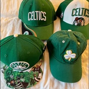 Celtics hat set of 4